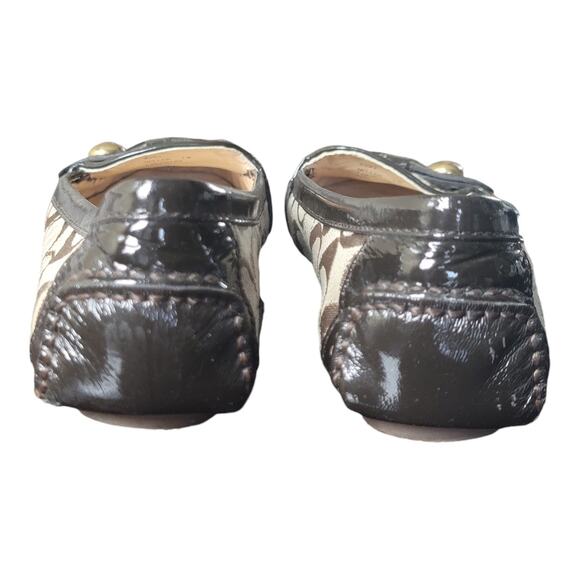 Coach Hellen Brown Leather Flat Loafer Shoes Slip On Women's US‎ 7B - Picture 7 of 10